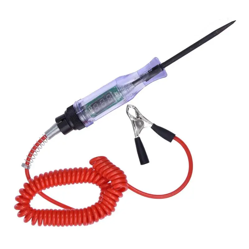 3-48 V DC Car Truck Voltage Circuit Tester Digital Display Long Probe Pen Light Bulb Automobile Diagnostic Tools Auto Repair
3-48 V DC Car Truck Voltage Circuit Tester Digital Display Long Probe Pen Light Bulb Automobile Diagnostic Tools Auto Repair