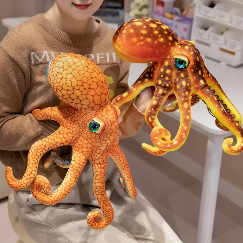 

1PC Lifelike Octopus Plush Toy Simulation Stuffed Marine Animals Squid Dolls Throw Pillow for Kids Boys Birthday Gift Home Decor