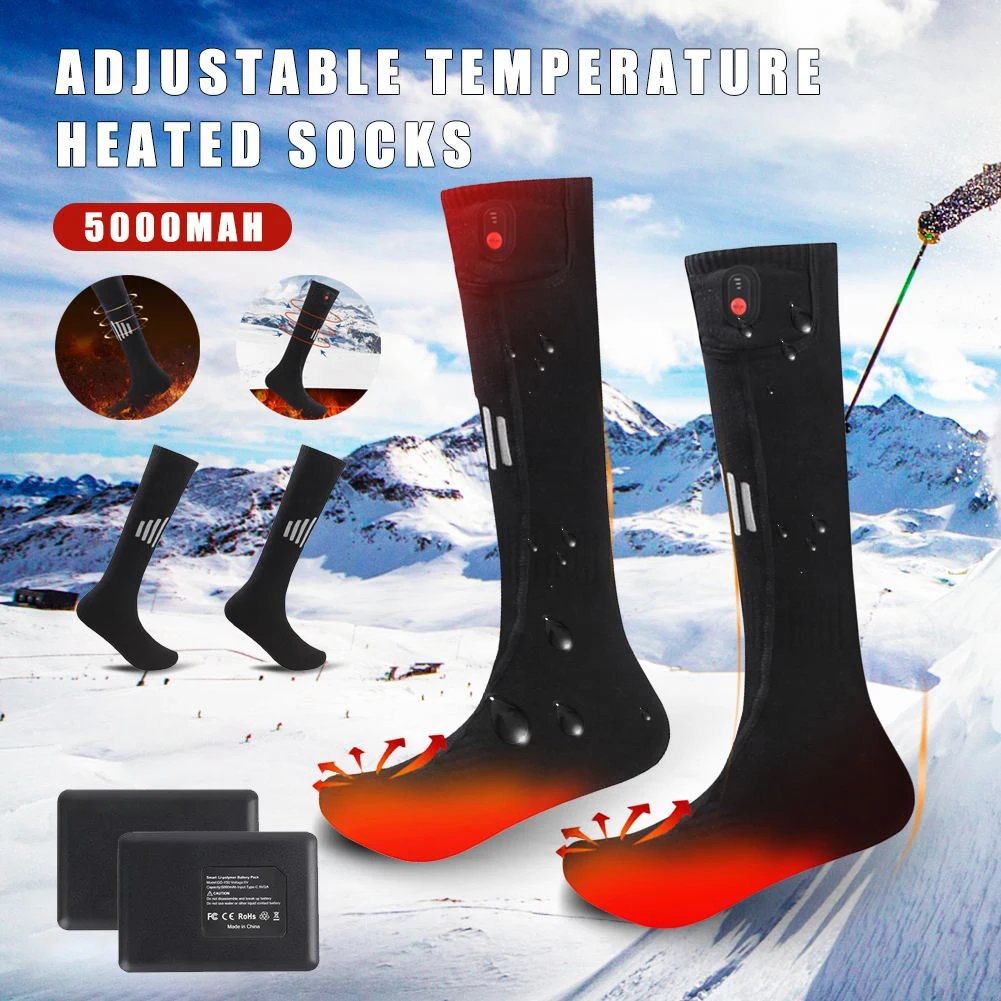 5000mAh Winter Warm Outdoor Socks Rechargeable Electric Heating Socks Three Modes Comfortable Water Resistant Warm Sock
5000mAh Winter Warm Outdoor Socks Rechargeable Electric Heating Socks Three Modes Comfortable Water Resistant Warm Sock