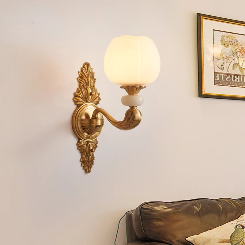 European Style Wall Lamp Living Room Bedside Lamp Bedroom Modern Minimalist Copper Hotel Aisle Stairs Lamps Creative Wall Lamp
European Style Wall Lamp Living Room Bedside Lamp Bedroom Modern Minimalist Copper Hotel Aisle Stairs Lamps Creative Wall Lamp