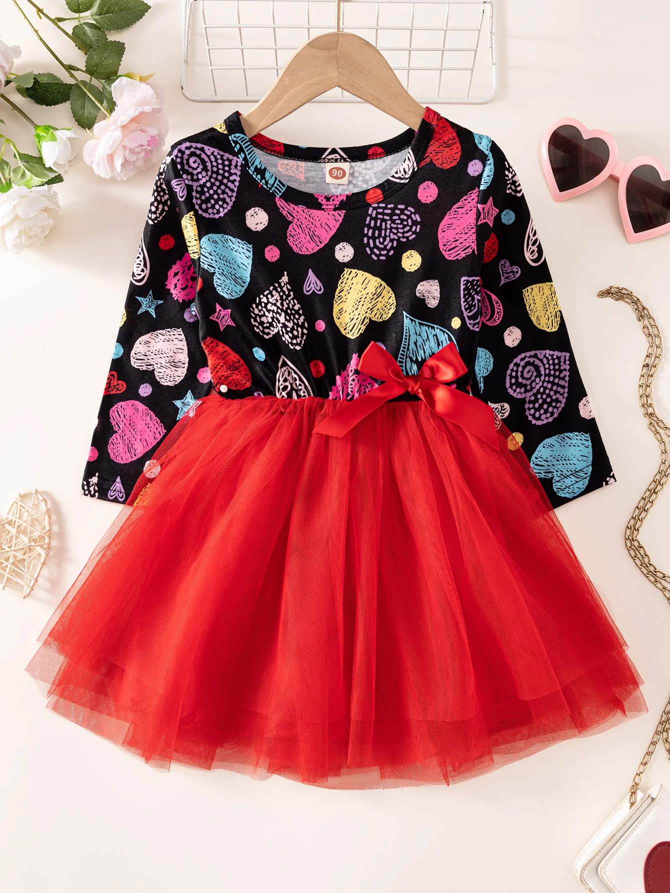 1-5 Years Little Girl Princess Dress Clothing Baby Girl Long Sleeved Mesh Valentine's Day Dress
1-5 Years Little Girl Princess Dress Clothing Baby Girl Long Sleeved Mesh Valentine's Day Dress