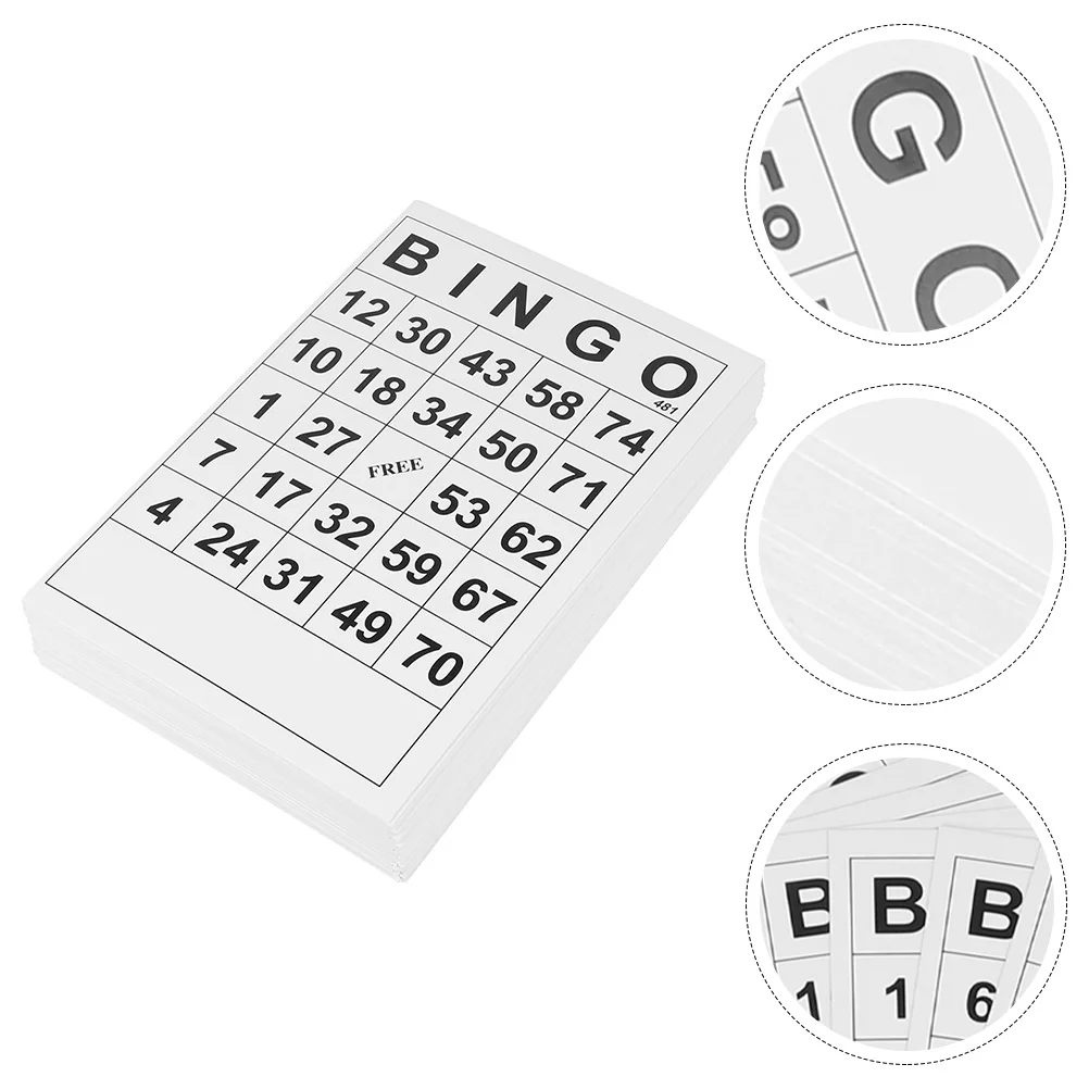 Bingo Game Sheets Easy Read Jumbo Bingo Paper Game Cards Classic Bingo Cards Interactive Party Family Bingo Game Accessories
Bingo Game Sheets Easy Read Jumbo Bingo Paper Game Cards Classic Bingo Cards Interactive Party Family Bingo Game Accessories