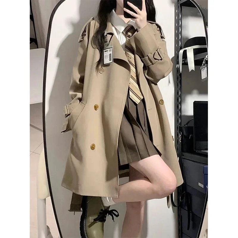 2024 Spring Autumn New Long Trench Coat Female British Style High-quality Temperament Double-breasted Long-sleeved Coats Female
2024 Spring Autumn New Long Trench Coat Female British Style High-quality Temperament Double-breasted Long-sleeved Coats Female