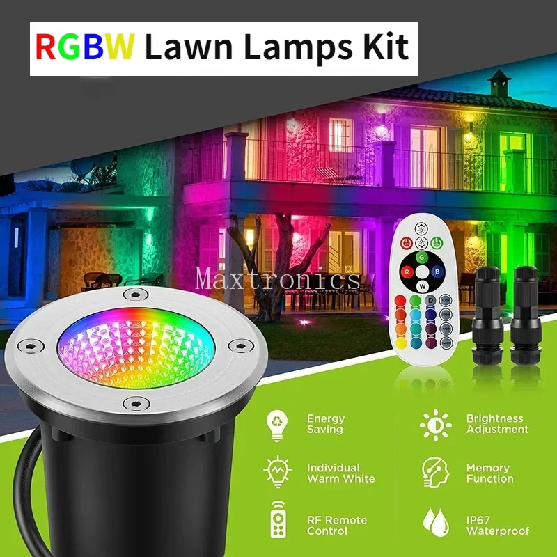 NEW 12V RGBW Lawn Lamps 3W LED Buried Light Waterproof Outdoor Spotlight with RF Remote Control for Garden Tree Deck Step Stair
NEW 12V RGBW Lawn Lamps 3W LED Buried Light Waterproof Outdoor Spotlight with RF Remote Control for Garden Tree Deck Step Stair