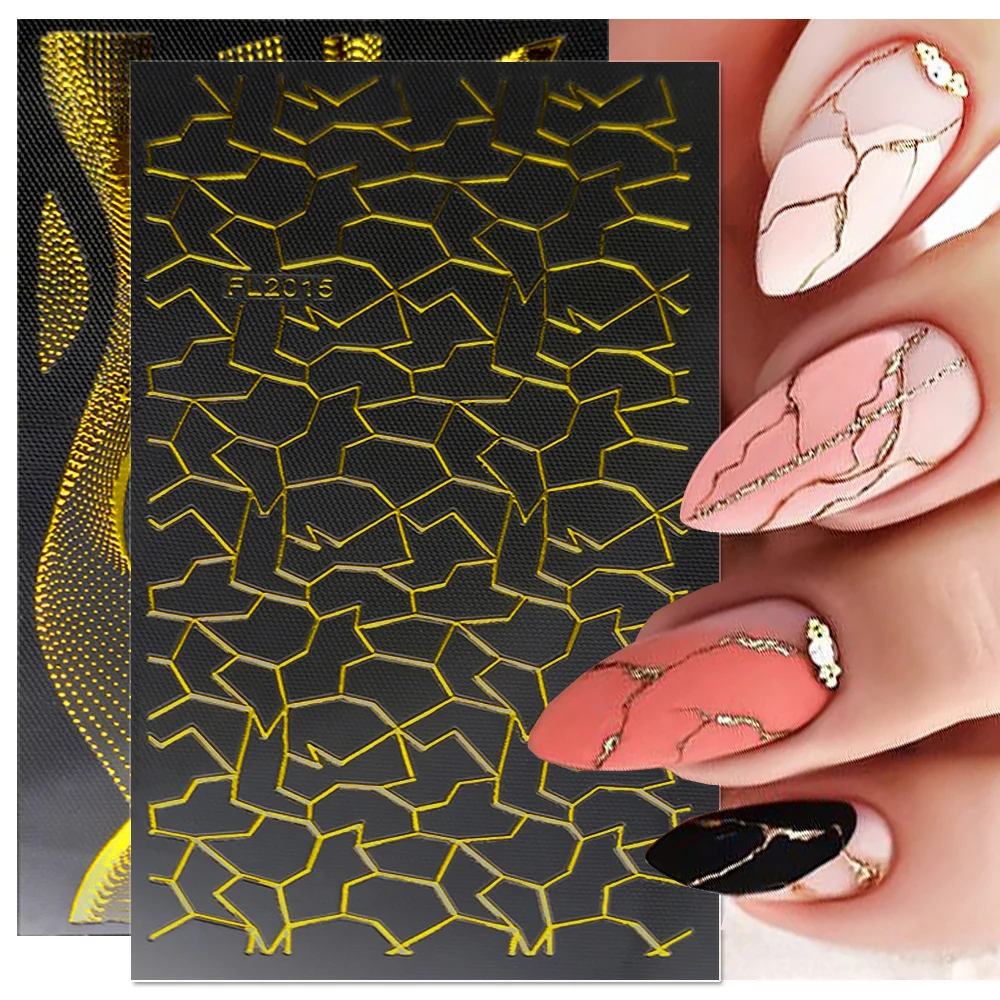 3D Holographic Striping Line Nail Stickers Bronzing Geometric Lines Nail Decals DIY Wave Stripe Self-Adhesive Nail Decorations
3D Holographic Striping Line Nail Stickers Bronzing Geometric Lines Nail Decals DIY Wave Stripe Self-Adhesive Nail Decorations