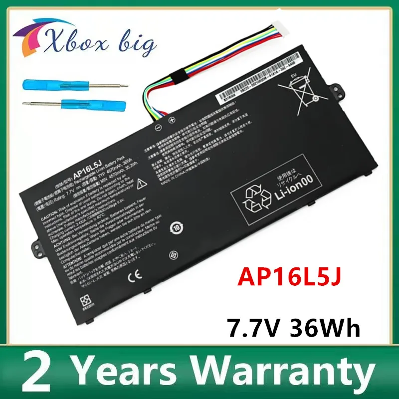 

New AP16L5J Laptop Battery For Acer Aspire Swift 5 SP111-32N SF514-52T Spin 1 2ICP4/91/91 36Wh 7.7V 4670mAh