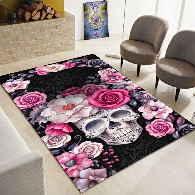 Terrible Skull Flowers Carpet Bedroom Family Living Room Office Bathroom Doormat Birthday Gift
Terrible Skull Flowers Carpet Bedroom Family Living Room Office Bathroom Doormat Birthday Gift