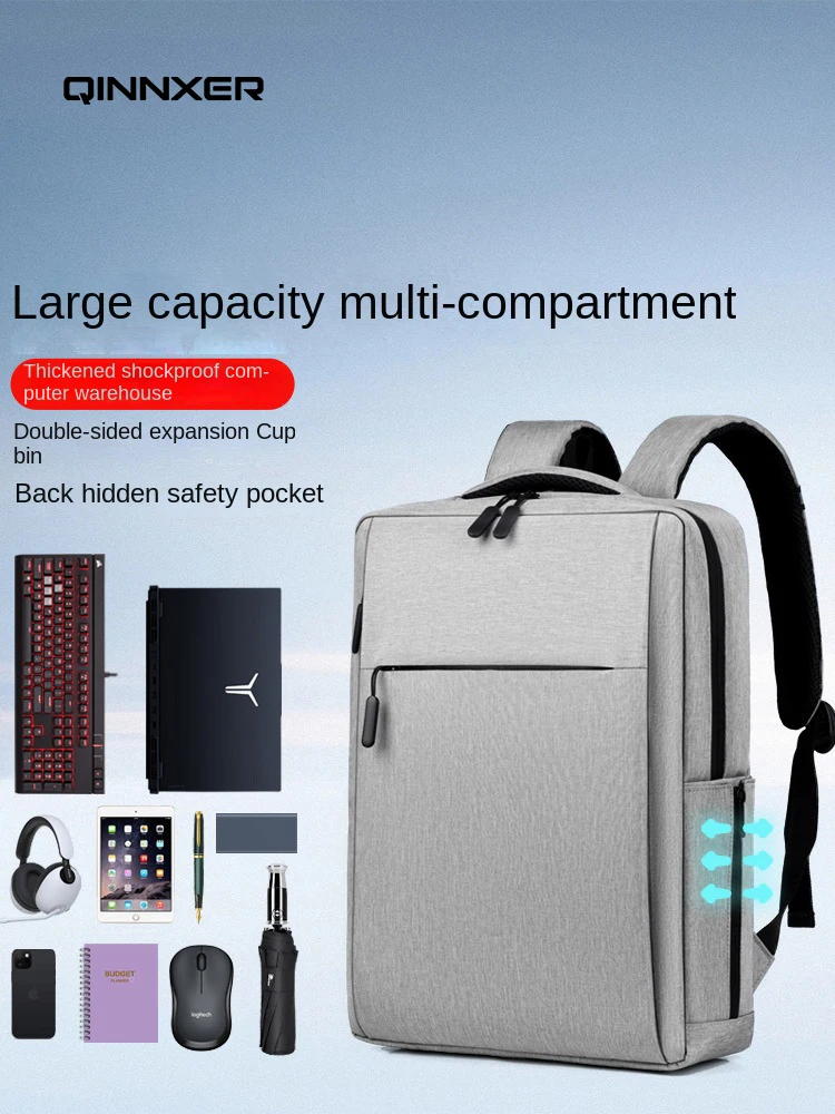 QINNXER Computer bag 15.6/16.1 inch backpack for men's business backpack USB backpack for college students
QINNXER Computer bag 15.6/16.1 inch backpack for men's business backpack USB backpack for college students