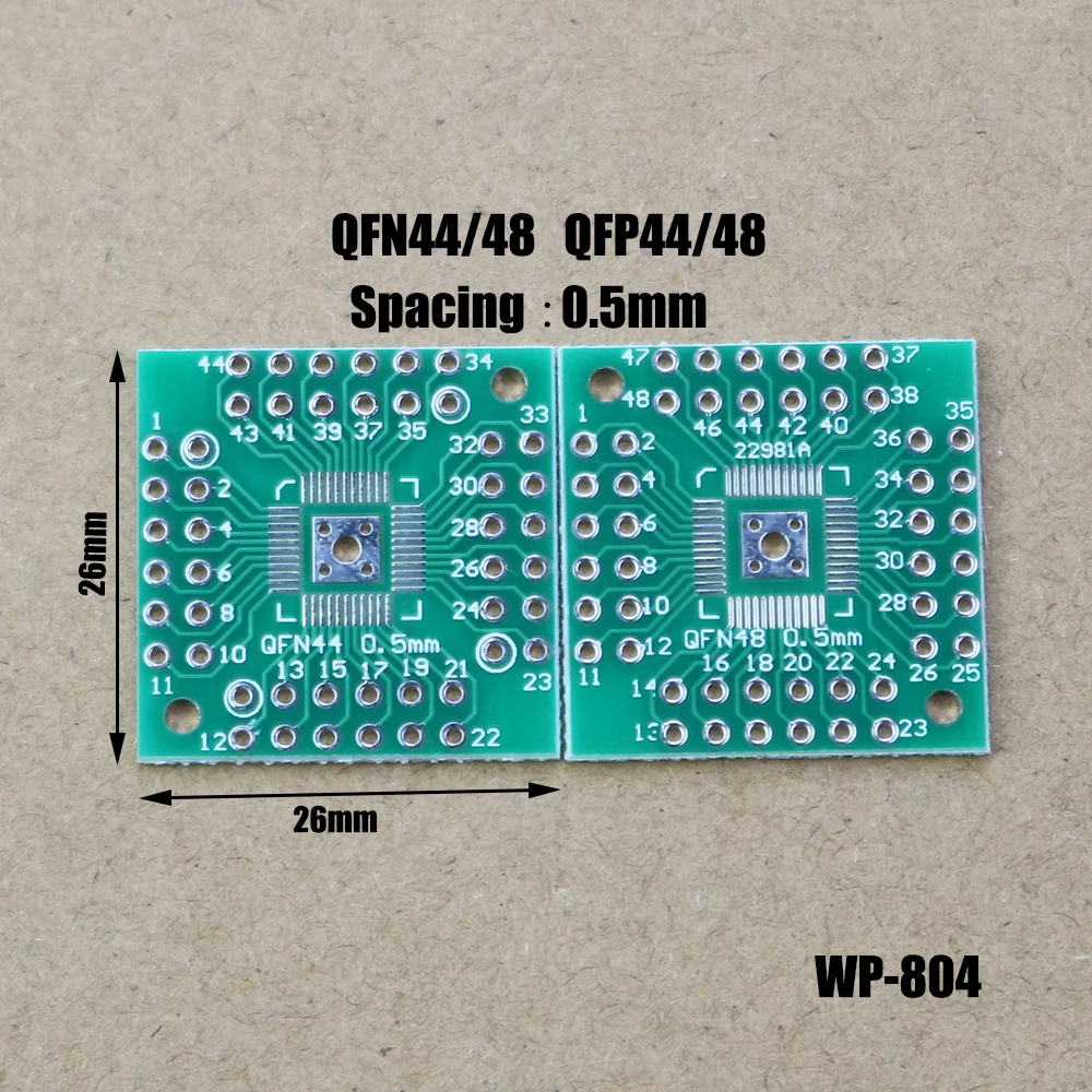 1pcs QFN56 QFN64 QFP32 QFP40 QFP48 QFP56 QFP64 Adapter Board Converter Pinboard Patch to DIP 0.5mm 0.8mm Transfer Plate WP-804
1pcs QFN56 QFN64 QFP32 QFP40 QFP48 QFP56 QFP64 Adapter Board Converter Pinboard Patch to DIP 0.5mm 0.8mm Transfer Plate WP-804