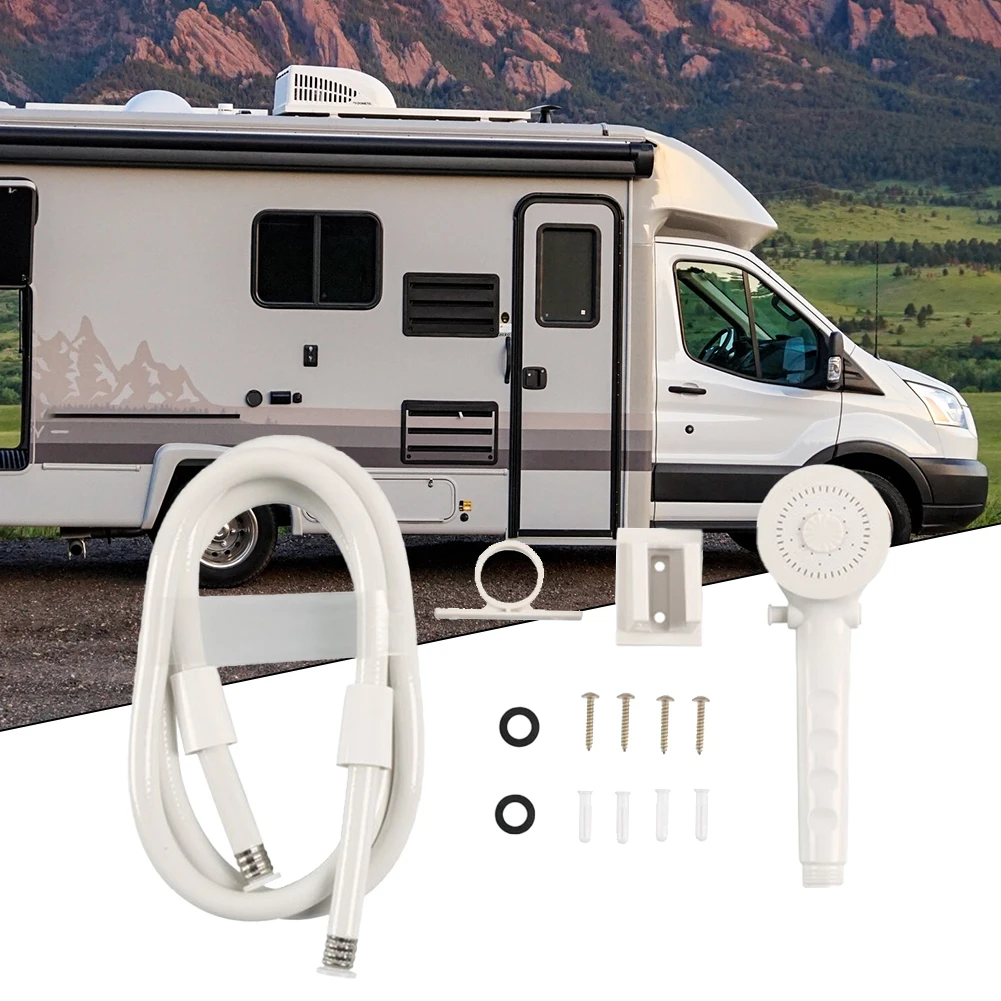 White ABS-1.5m RV Shower Head With Hose And ON/OFF Switch For Outdoor Camper For RV Replacement Parts
White ABS-1.5m RV Shower Head With Hose And ON/OFF Switch For Outdoor Camper For RV Replacement Parts
