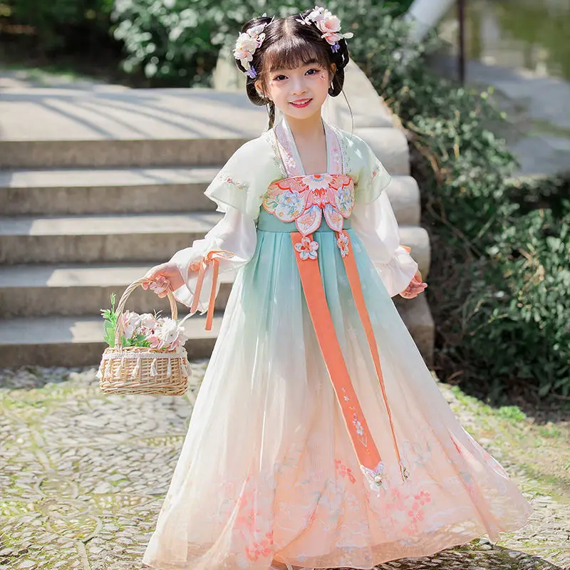 Hanfu For Baby Girls Chinese Traditional Dress Folk Tang Suit Fairy Performance Clothing Cosplay Party Costume Stage Dance Dress
Hanfu For Baby Girls Chinese Traditional Dress Folk Tang Suit Fairy Performance Clothing Cosplay Party Costume Stage Dance Dress