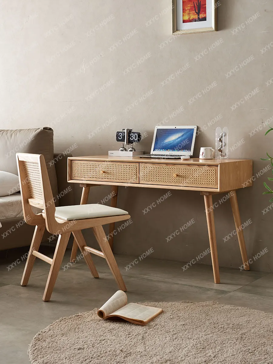 Solid Wood Fashion Desk Chair Combination Small Apartment Computer Desk Calligraphy Table
Solid Wood Fashion Desk Chair Combination Small Apartment Computer Desk Calligraphy Table