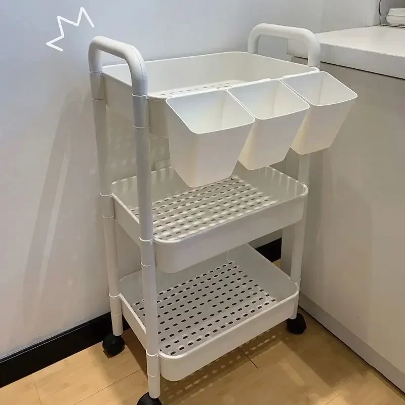 Trolley Shelf Kitchen Living Room Bathroom Floor Mobile Snacks Multi-layer Bathroom Baby Bedroom Storage Book Shelf
Trolley Shelf Kitchen Living Room Bathroom Floor Mobile Snacks Multi-layer Bathroom Baby Bedroom Storage Book Shelf