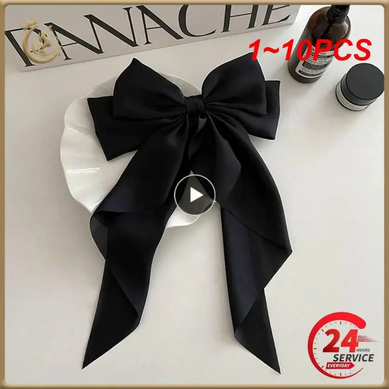 1~10PCS Elegant Bow Ribbon Hair Clip Fashion Simple Solid Satin Spring Clip Hair Pin Retro Headband with Clips Hair
1~10PCS Elegant Bow Ribbon Hair Clip Fashion Simple Solid Satin Spring Clip Hair Pin Retro Headband with Clips Hair