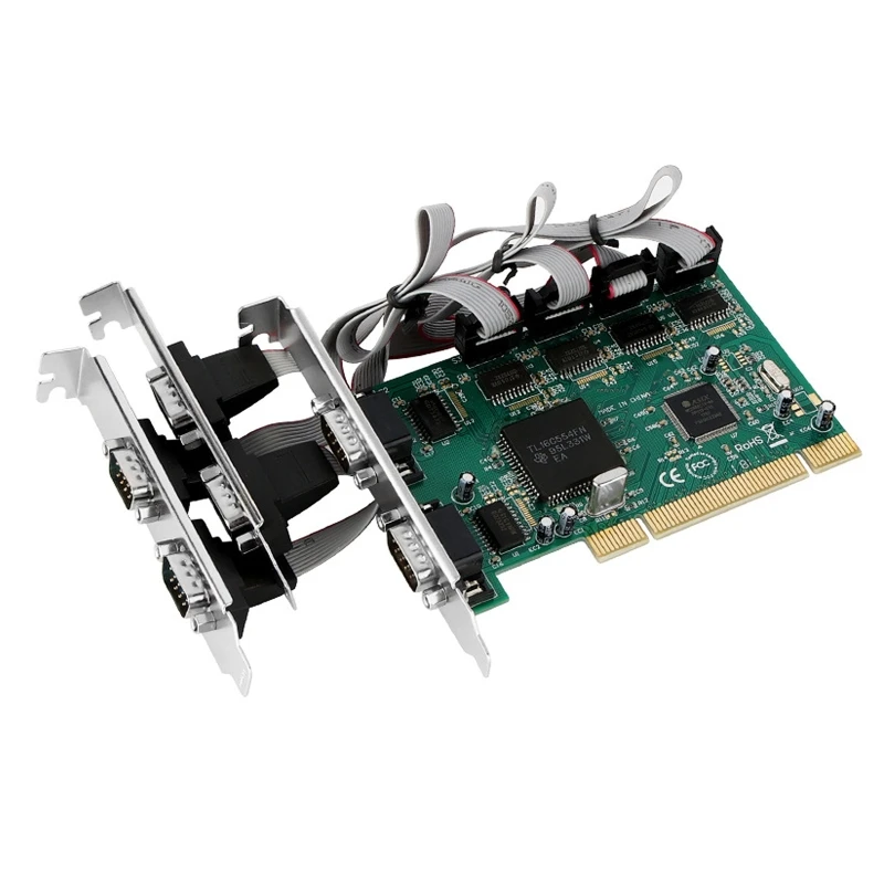 Карта расширения последовательного порта PCI PCI на 6 последовательных портов RS232 9-контактная 6-портовая карта адаптера с для
Карта расширения последовательного порта PCI PCI на 6 последовательных портов RS232 9-контактная 6-портовая карта адаптера с для