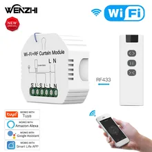 Wifi RF 433 Curtain Switch Module Roller Blinds Shutter Motor Smart Life Tuya APP Remote Control Alexa Google Home Automation
Wifi RF 433 Curtain Switch Module Roller Blinds Shutter Motor Smart Life Tuya APP Remote Control Alexa Google Home Automation