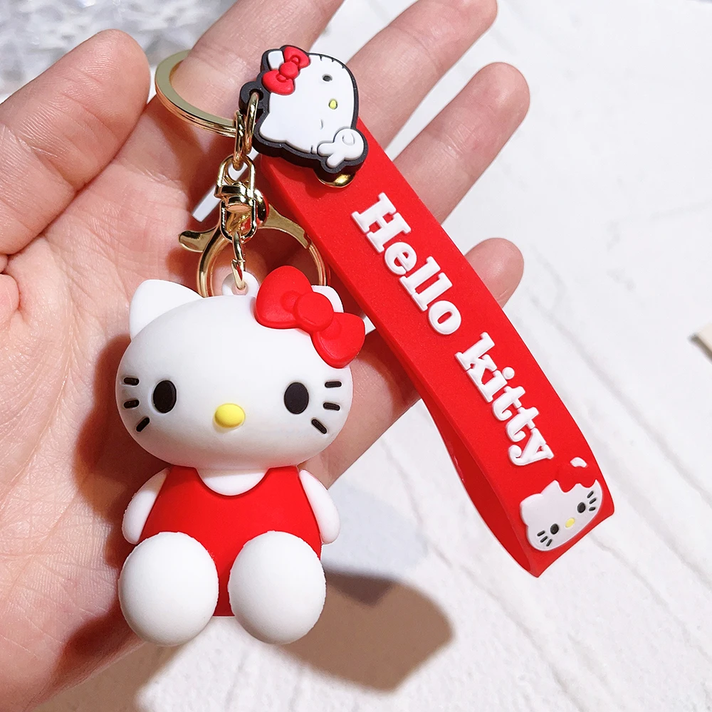 Hello Kitty Keychain Cartoon Doll Ornaments Sanrio Kawaii Kt Pvc Soft Rubber Child Bag Car Keyring Cosplay Accessories Gift Hello Kitty Keychain Cartoon Doll Ornaments Sanrio Kawaii Kt Pvc Soft Rubber Child Bag Car Keyring Cosplay Accessories Gift