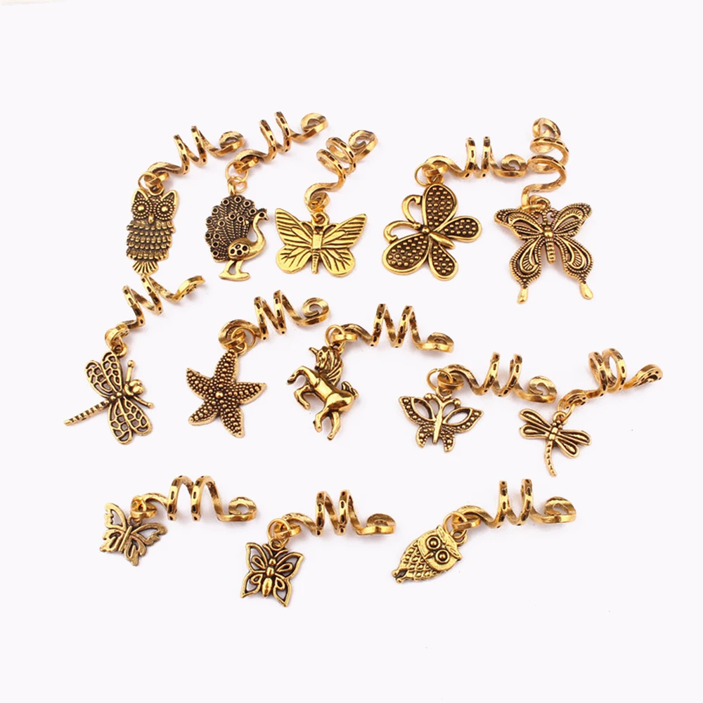 3Pcs/Set Antique Gold Animals Charms Spiral Hairpin for Girls Women Hair Accessories Vintage Butterfly Dirty Braids Jewelry Gift
3Pcs/Set Antique Gold Animals Charms Spiral Hairpin for Girls Women Hair Accessories Vintage Butterfly Dirty Braids Jewelry Gift