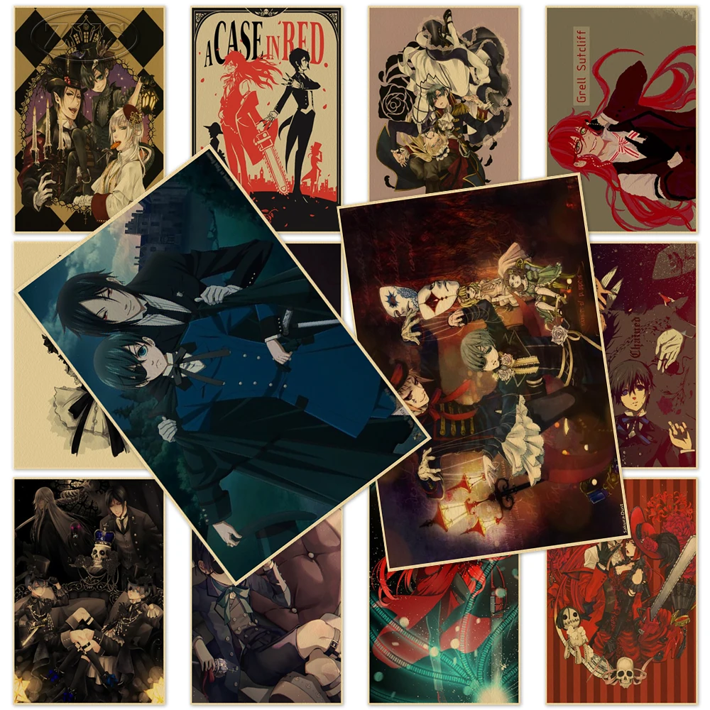 Kraft Paper Classic Wall Artwork Anime Picture Black Butler Poster Vintage Painting Mural Living Room Bedroom Home Decor Cudros
Kraft Paper Classic Wall Artwork Anime Picture Black Butler Poster Vintage Painting Mural Living Room Bedroom Home Decor Cudros