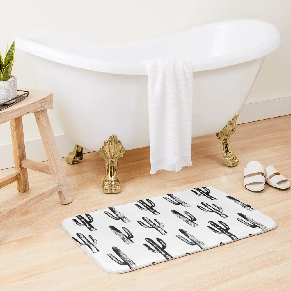 Black and white cactus. Modern botanical art. Abstract nature pattern. Cacti illustration Bath Mat Entrance Carpet Mat
Black and white cactus. Modern botanical art. Abstract nature pattern. Cacti illustration Bath Mat Entrance Carpet Mat