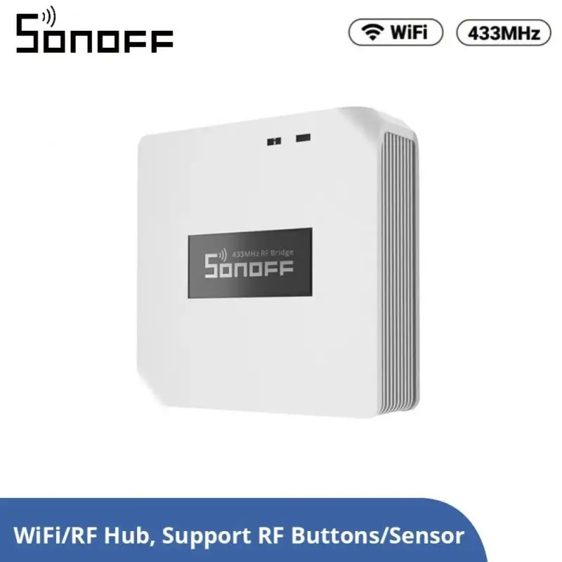 SONOFF RF BridgeR2 Wireless Gateway Wifi 433 MHz Smart Hub RF Bridge Support EWelink Alexa Google Home SONOFF PIR3-RF DW2-RF
SONOFF RF BridgeR2 Wireless Gateway Wifi 433 MHz Smart Hub RF Bridge Support EWelink Alexa Google Home SONOFF PIR3-RF DW2-RF