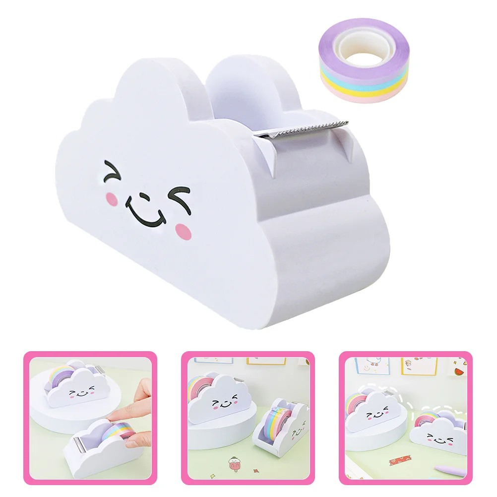 

Bracket Washi Rainbow Paper Roll Holder Desk Cute Desktop Office Cloud Cutting Masking Adhesive Cartoon Supplies Machine