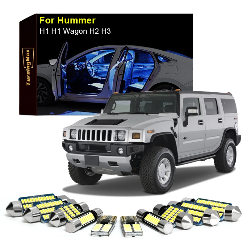 

Комплект светодиодных ламп для салона для Hummer H1 H2 H3 2005 2006 2007 2008 2009 2010 автомобильная карта купольный багажник автомобильная лампа Canbus без ошибок