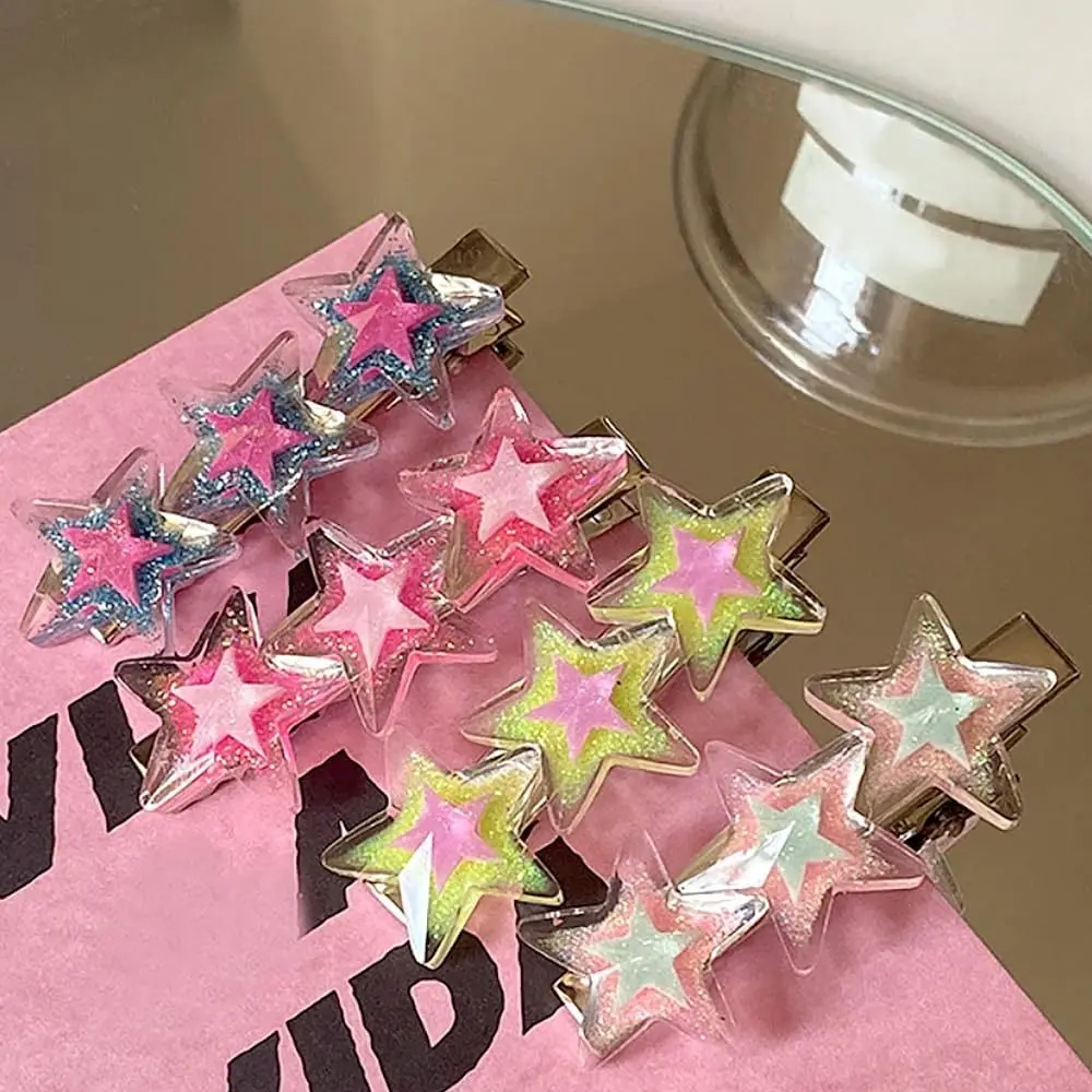 Sweet Glitter Star Hair Clips New Design Y2k Hair Accessories Solid Color Colorful Stars Hair Pins Bangs Hair Clip Headwear New
Sweet Glitter Star Hair Clips New Design Y2k Hair Accessories Solid Color Colorful Stars Hair Pins Bangs Hair Clip Headwear New