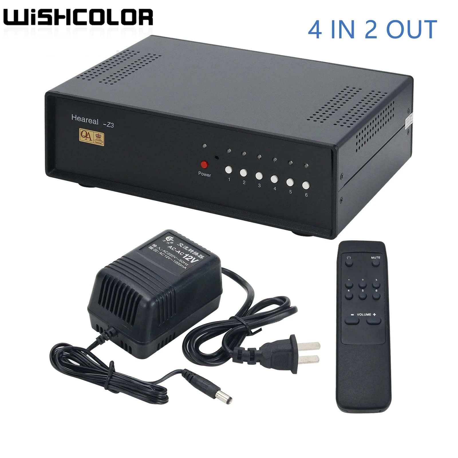 Wishcolor Heareal-Z3 Amplifier Speaker Switcher Selector 4 IN 2 OUT for Tube Amplifier Transistor Power Amp
Wishcolor Heareal-Z3 Amplifier Speaker Switcher Selector 4 IN 2 OUT for Tube Amplifier Transistor Power Amp