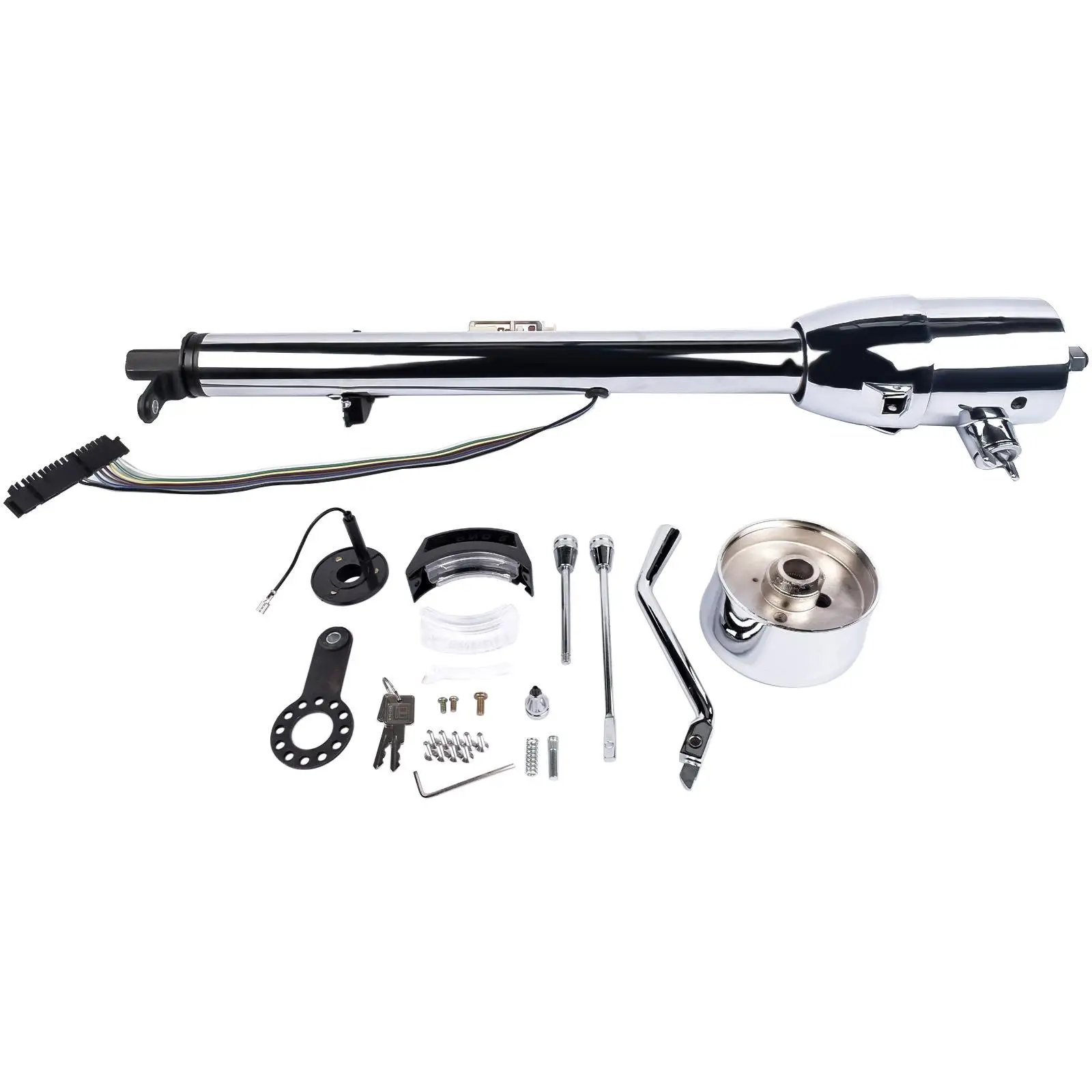 AP03 28" Automatic Chrome Floor Shift Stainless Steel For Tilt Steering Column with Key R91004C-28"
AP03 28" Automatic Chrome Floor Shift Stainless Steel For Tilt Steering Column with Key R91004C-28"