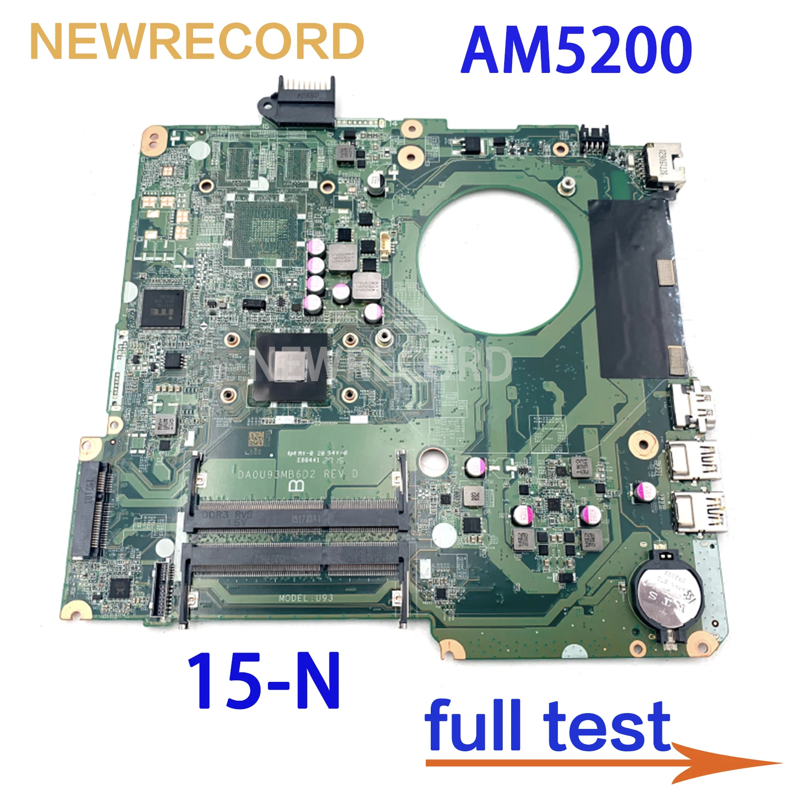 For HP Pavillion 15-N DA0U93MB6D2 790630-001 Laptop Motherboard Core AM5200 CPU Onboard Main Board Full Test
For HP Pavillion 15-N DA0U93MB6D2 790630-001 Laptop Motherboard Core AM5200 CPU Onboard Main Board Full Test