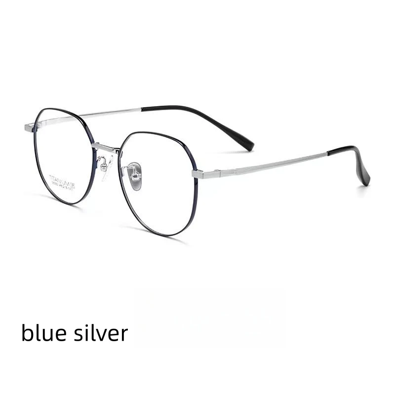 49mm Small frame glasses Women's retro multi angle pure titanium glasses Men's prescription glasses frame 98692A
49mm Small frame glasses Women's retro multi angle pure titanium glasses Men's prescription glasses frame 98692A