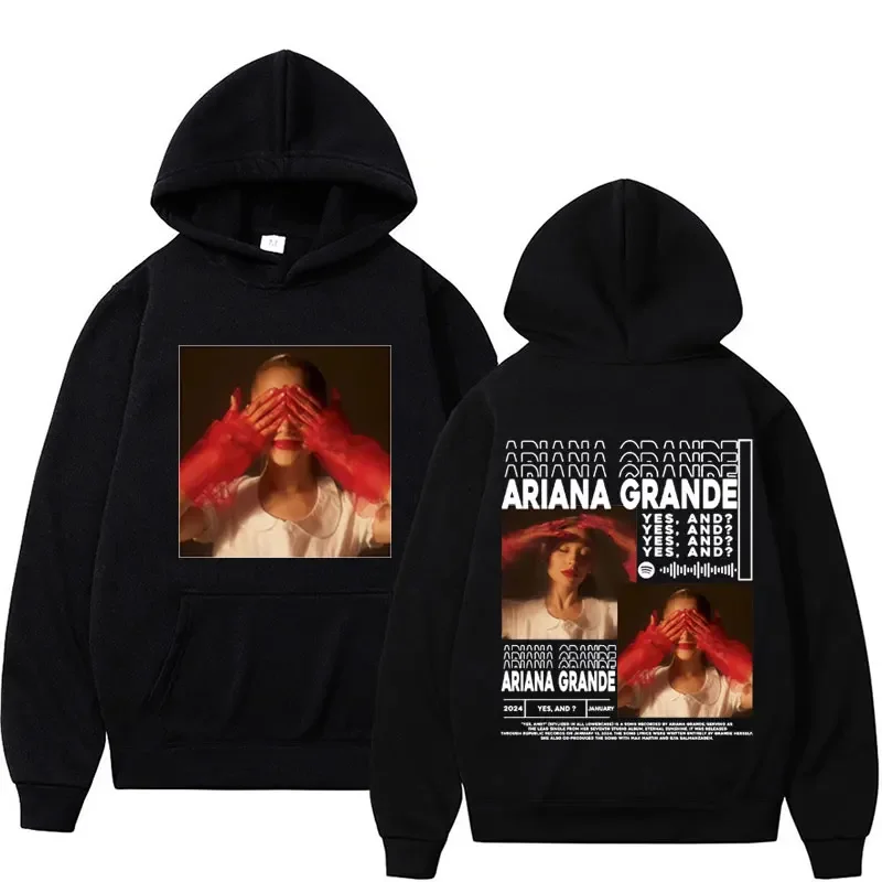 Новый альбом Limited Ariana 2024 да, и Двусторонние худи с графическим рисунком для мужчин и женщин, винтажный Модный свитшот, худи, уличная одежда
Новый альбом Limited Ariana 2024 да, и Двусторонние худи с графическим рисунком для мужчин и женщин, винтажный Модный свитшот, худи, уличная одежда