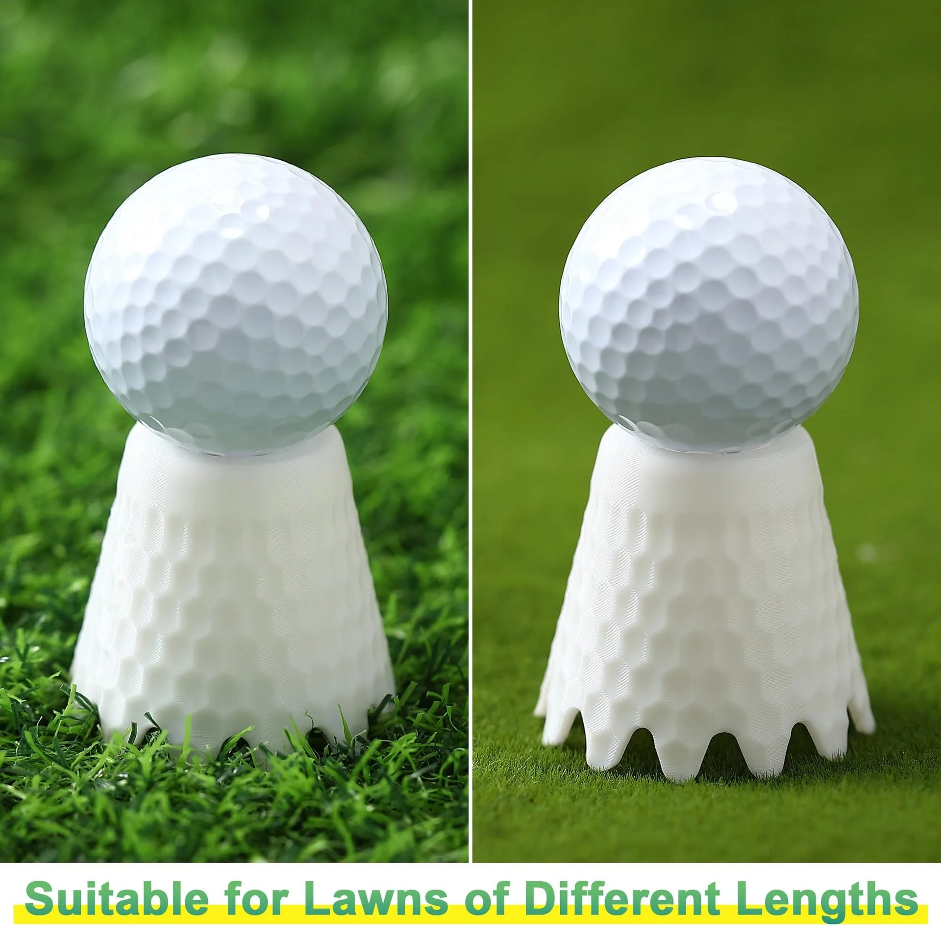Pack 8 Pcs Golf Tee Step Down Plastic Golf Tees White For Height From 1/4 Inch To 2 Inch Golf Ball Holder Simulator Drop Ship Pack 8 Pcs Golf Tee Step Down Plastic Golf Tees White For Height From 1/4 Inch To 2 Inch Golf Ball Holder Simulator Drop Ship