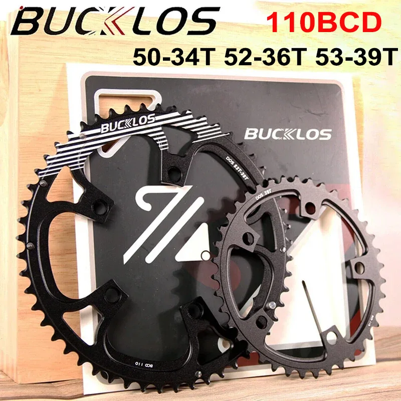 BUCKLOS Road Bike Chainring 110BCD Road Bike Crown 5 Bolts 50-34T 52-36T 53-39T Bicycle Chainwheel Fit Shimano Sram Crankset
BUCKLOS Road Bike Chainring 110BCD Road Bike Crown 5 Bolts 50-34T 52-36T 53-39T Bicycle Chainwheel Fit Shimano Sram Crankset