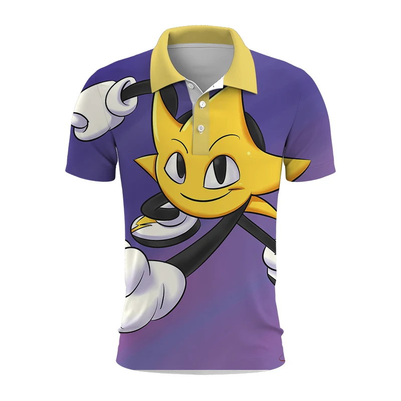 Summer Fashion Polo Shirt Animation 3D Printing Men's Polo Shirt Men's and Women's Harajuku Leisure Sports Short Sleeve Shirt
Summer Fashion Polo Shirt Animation 3D Printing Men's Polo Shirt Men's and Women's Harajuku Leisure Sports Short Sleeve Shirt