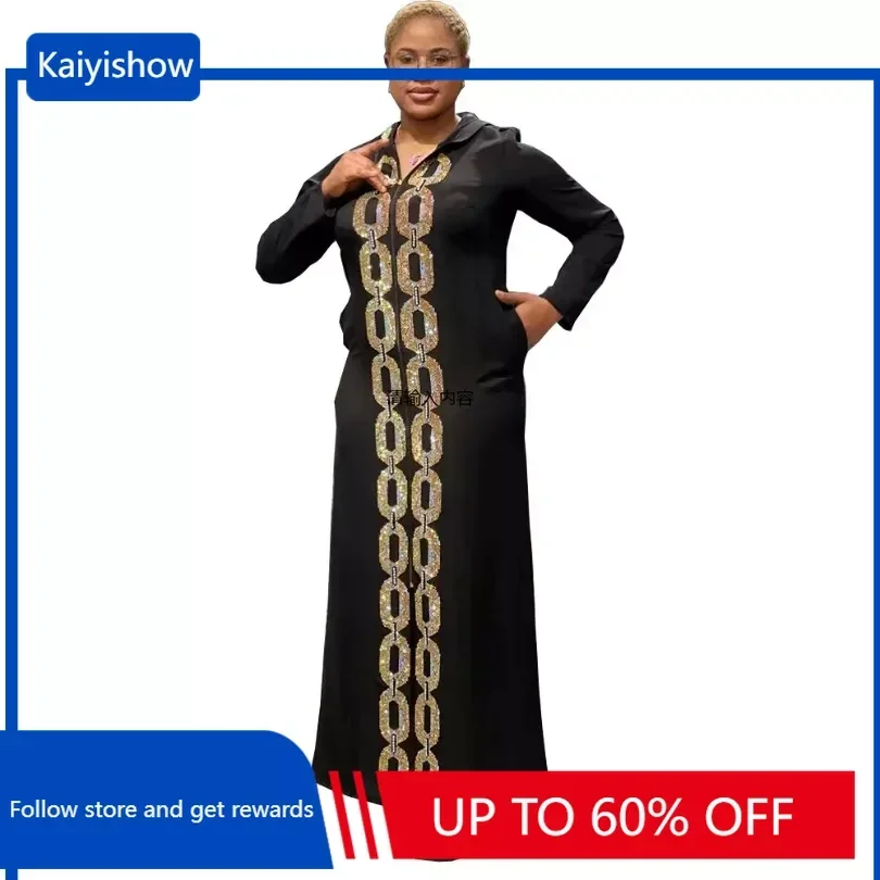 

African Dresses for Women Dubai Kaftan Muslim Cardigan Abaya Dress 2024 Casual Robe Gowns Ankara Dresses Dashiki Africa Clothing