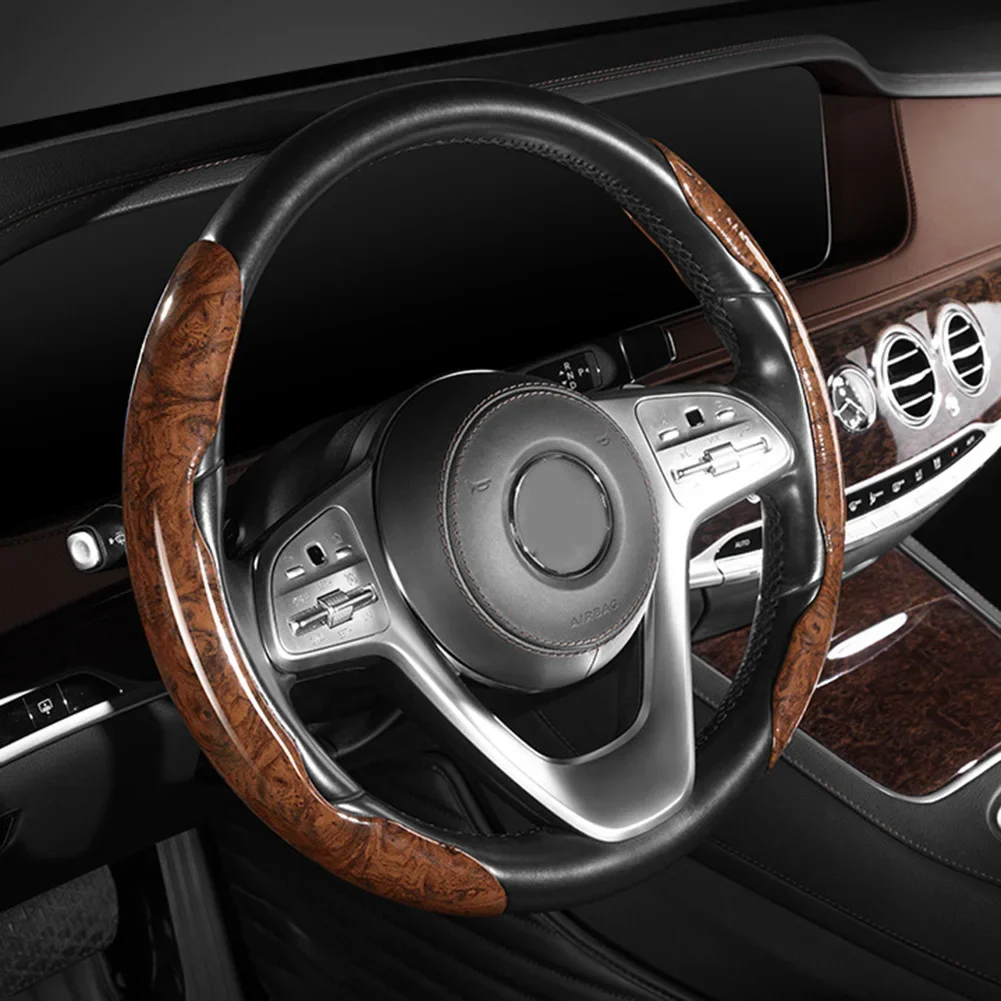 2pcs Peach Wood Universal Non-Slip Car Steering Wheel Booster Cover NonSlip Handle Cover For 37-38cm Steering Wheel Cover Access
2pcs Peach Wood Universal Non-Slip Car Steering Wheel Booster Cover NonSlip Handle Cover For 37-38cm Steering Wheel Cover Access