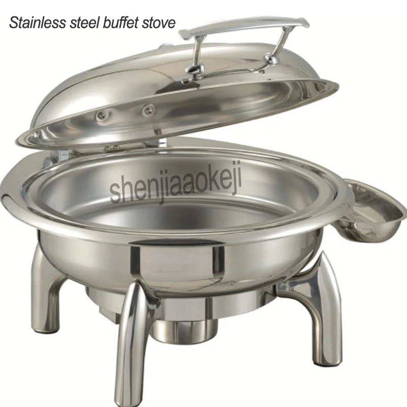 

400w Stainless steel buffet stove Electric heating round Buffet stove Restaurant food Insulation furnace Hotel tableware 220v