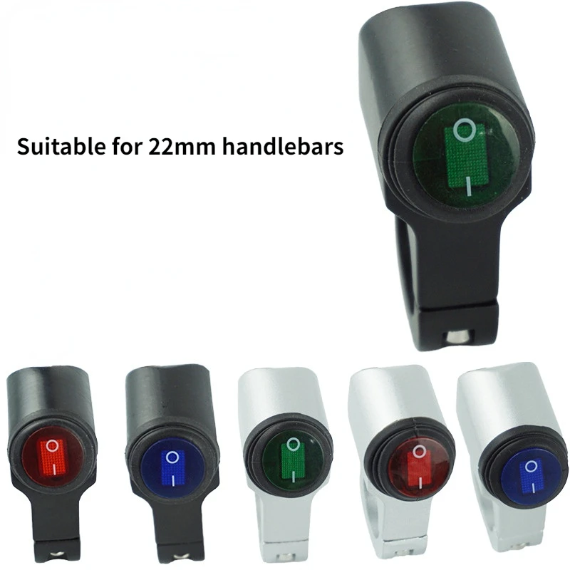 Motorcycle Light Switch Retrofit Accessory Handle Fixed Off-road Vehicle Waterproof Headlights Spot Light Power Off Burst Switch 
Motorcycle Light Switch Retrofit Accessory Handle Fixed Off-road Vehicle Waterproof Headlights Spot Light Power Off Burst Switch