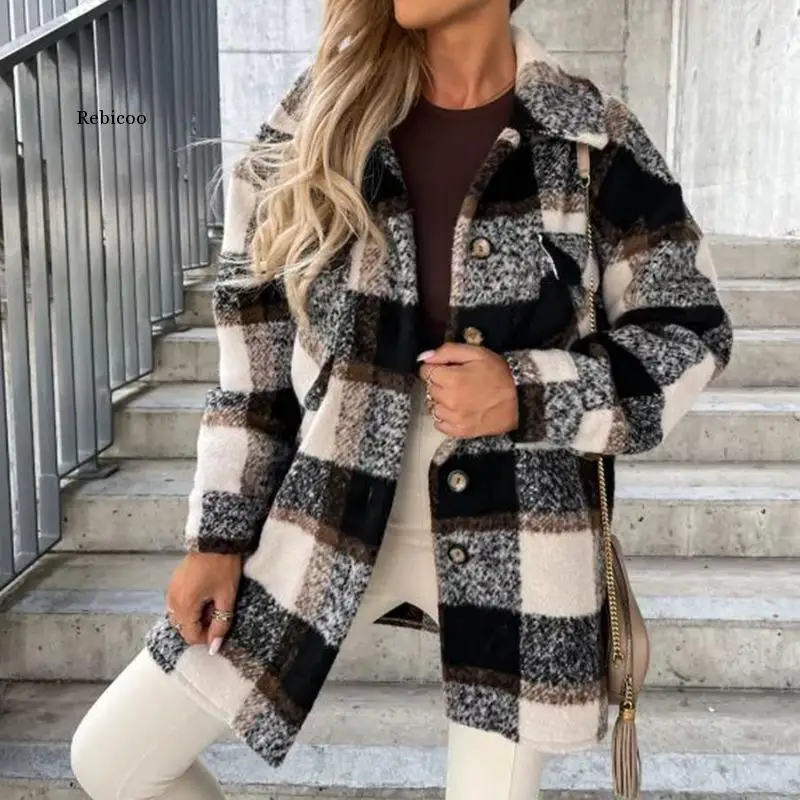 Autumn Winter Warm Soft Fleece Cardigan Tops Elegant Turn-down Collar Button Women Long Outwear Casual Solid Long Sleeve Jackets
Autumn Winter Warm Soft Fleece Cardigan Tops Elegant Turn-down Collar Button Women Long Outwear Casual Solid Long Sleeve Jackets