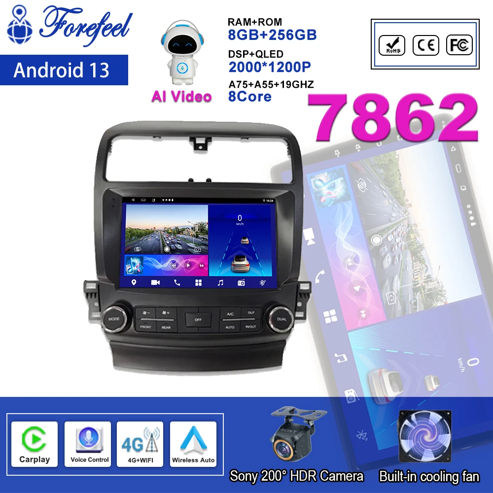 Android 13 For Honda Accord Acura TSX 2004 - 2008 Multimedia Navigation GPS Video Autoradio Screen TV Player Car Stereo Monitor
Android 13 For Honda Accord Acura TSX 2004 - 2008 Multimedia Navigation GPS Video Autoradio Screen TV Player Car Stereo Monitor