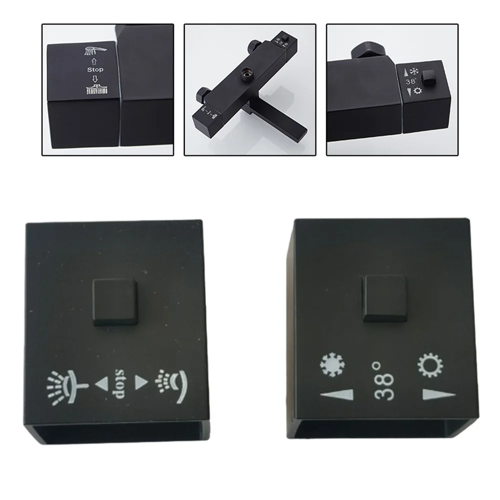 1 Pair Square Shower Temperature Control Handle Knob Plastic Thermostatic Handle Bath Shower Mixer Bathroom Fixture
1 Pair Square Shower Temperature Control Handle Knob Plastic Thermostatic Handle Bath Shower Mixer Bathroom Fixture