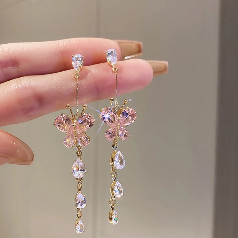 Rimiut 925 Silver Needle Zircon Love Butterfly Tassel Earrings Long Earrings Luxury Earrings Wedding Party Jewelry for Women
Rimiut 925 Silver Needle Zircon Love Butterfly Tassel Earrings Long Earrings Luxury Earrings Wedding Party Jewelry for Women