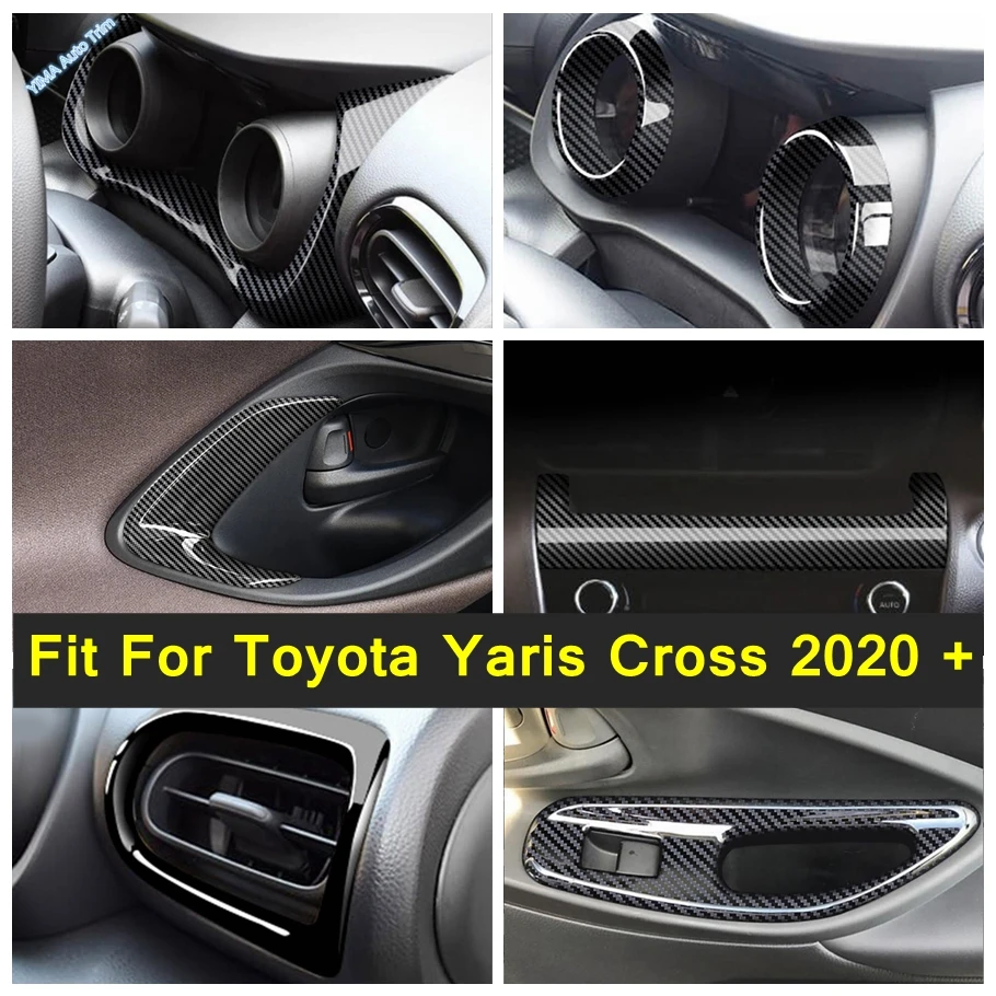 

Air Condition Outlet Vent / Front Door Handle Frame / Window Lift Cover Trim Fit For Toyota Yaris Cross 2020 - 2023 Accessories