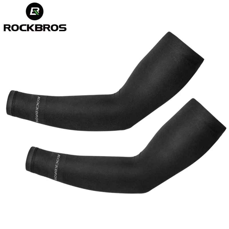 

ROCKBROS Bike Cycling Running Arm Warmers UV Protect Cover Basketball Jogging Breathable Quick Dry Men Women Sunscreen Sleeves