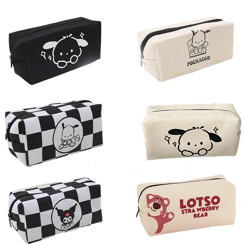 Kawaii Sanrios Kuromi Pochacco Lotso Pencil Bag Canvas Pencil Case Cartoon High-Capacity Cute Girl Birthday Gift For Children
Kawaii Sanrios Kuromi Pochacco Lotso Pencil Bag Canvas Pencil Case Cartoon High-Capacity Cute Girl Birthday Gift For Children