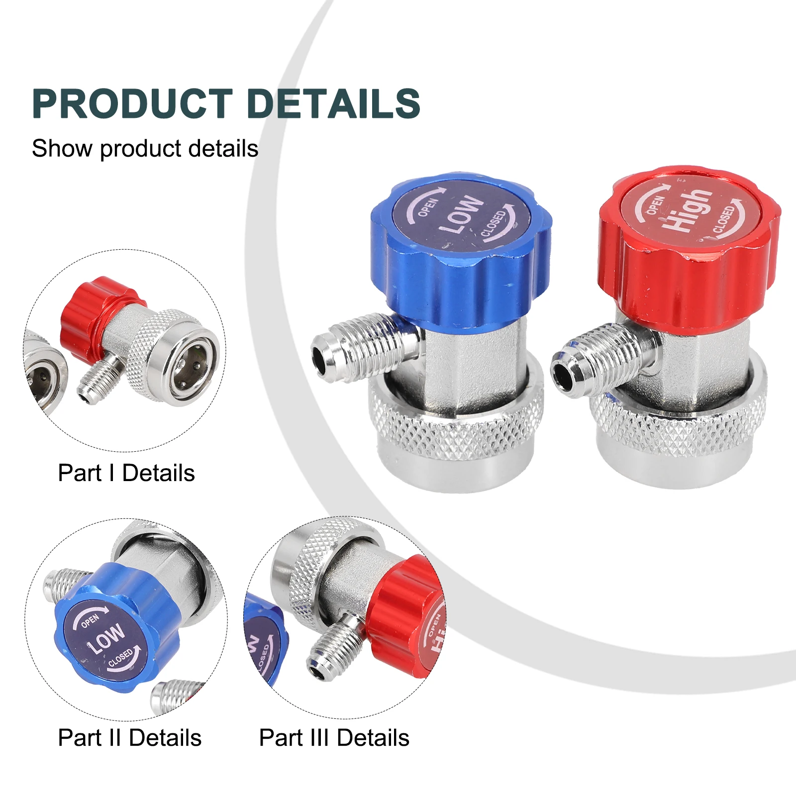 2x Auto Car A/C R134a Car Air Conditioner Adapter Coupler Quick Connectors High&Low Pressure Metal 48.2x31.8x31.8mm Heater Part
2x Auto Car A/C R134a Car Air Conditioner Adapter Coupler Quick Connectors High&Low Pressure Metal 48.2x31.8x31.8mm Heater Part