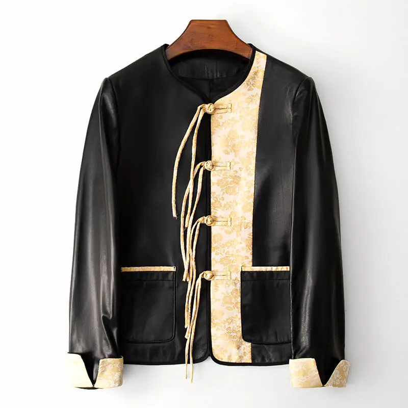 100 sheepskin 2023 new genuine leather jacket autumn short jacquard women's jacket
100 sheepskin 2023 new genuine leather jacket autumn short jacquard women's jacket