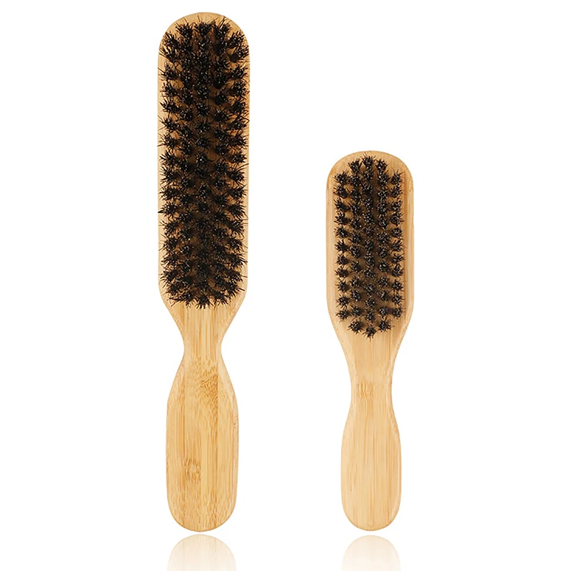 

Wood Handle Boar Bristle Cleaning Brush Hairdressing Beard Brush Anti Static Barber Hair Styling Comb Shaving Tools For Men